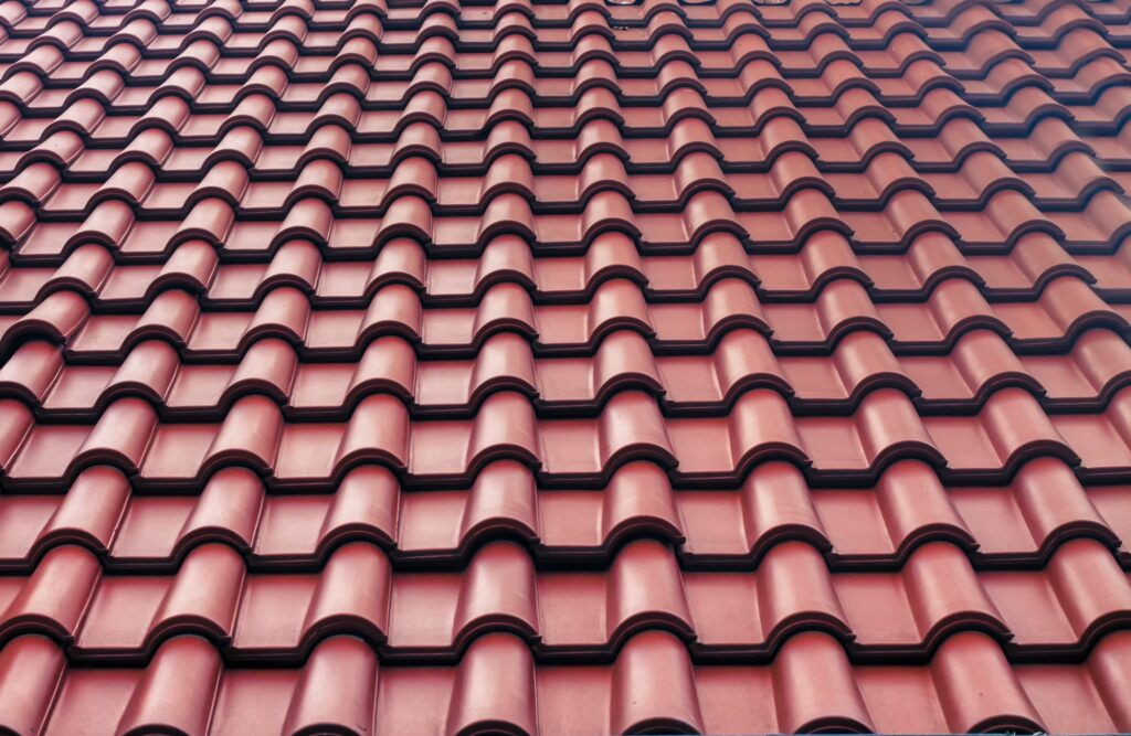 Red tiles roof