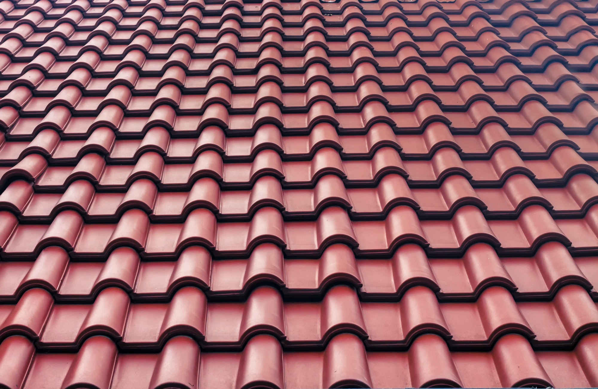 Red tiles roof